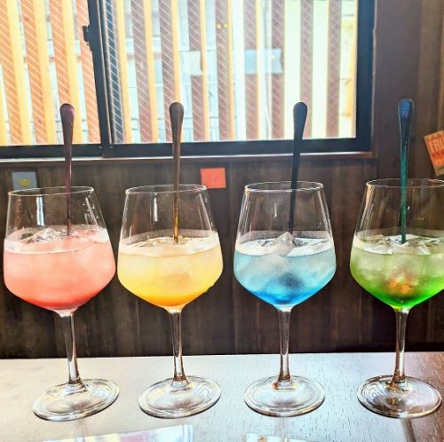 フルーツカクテルで乾杯！