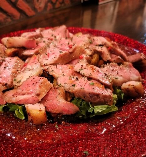 Roasted avocado pork with fruit mustard