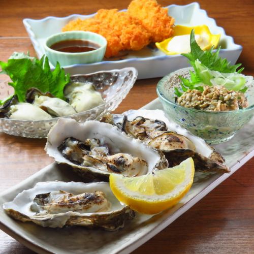 牡蠣料理は一品メニューも充実