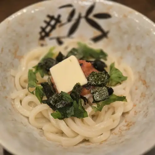 [Kagawa] Mentaiko and Shiso Butter Udon