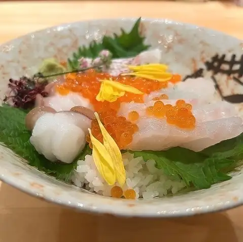 Today's seafood rice bowl