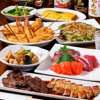 【各種ご宴会に♪】おススメ料理をご堪能！2H飲み放題付き全8品おまかせコース3800円(税込)！