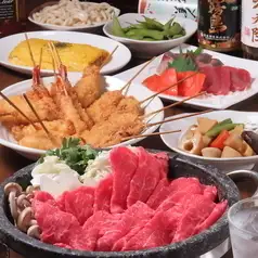 优质牛肉搭配特制高汤，带来令人愉悦的美味！居酒屋 Irori 的牛肉火锅套餐！