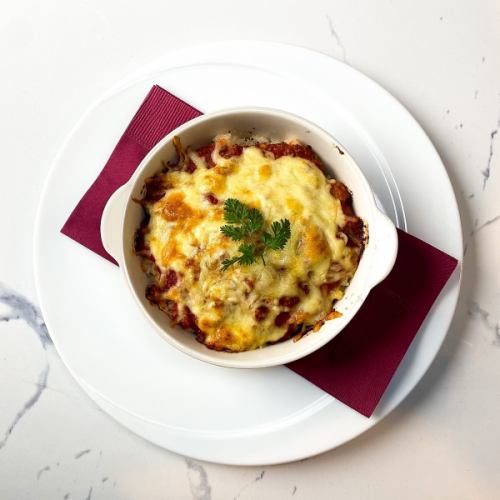 Beef and Pork Stewed in Red Wine with Cheese Doria