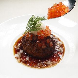 [Casual Course] Main Viande "Flame Pirate Bone Beef Hamburger" 3500 yen with 6 dishes