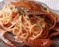 [A dish popular with women!] Blue crab tomato cream pasta