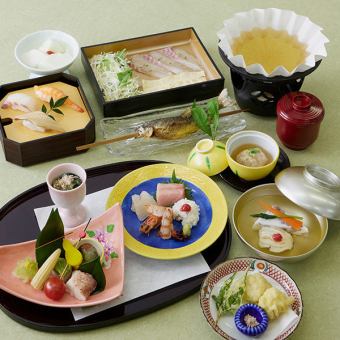 【懐石料理】季節の魚しゃぶ小鍋　かつら 7,000円（税込）