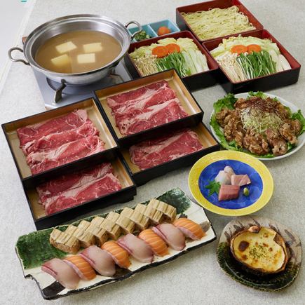 国産牛だししゃぶコース 奥羽（おうう）　6,000円（税込）
