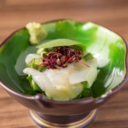 イカとオクラのなめろう