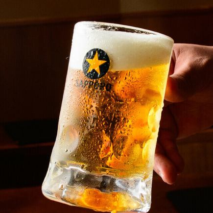 《当日OK!生ビール付き》1時間単品飲み放題1,000円!2時間なら1,500円!◎17時までの入店限定!