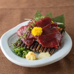 熊本県産の馬刺し赤身