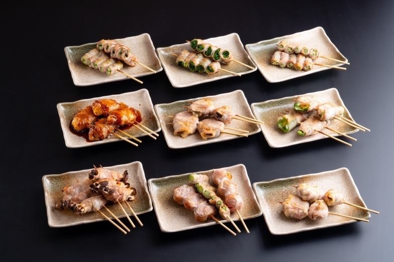 2時間飲み放題コース税込み1500円！全串220円お得に楽しめます♪