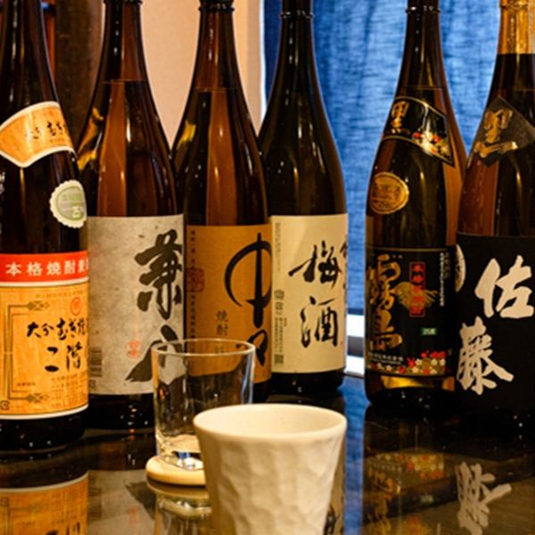 We have a variety of famous sake.We have a wide selection of over 30 types of shochu, sake, whiskey, wine, etc.