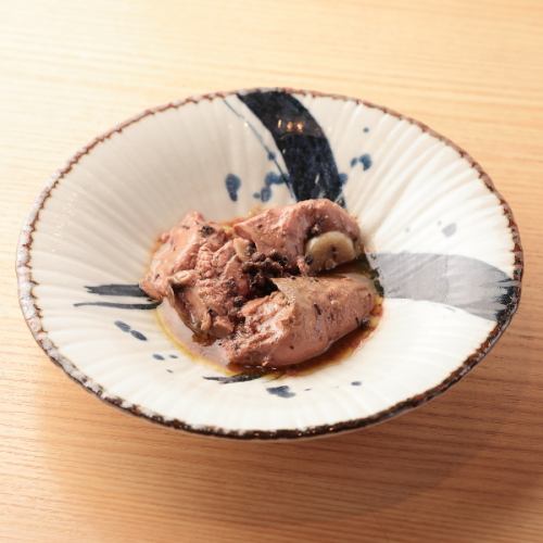 鶏肝のオイル煮 実山椒