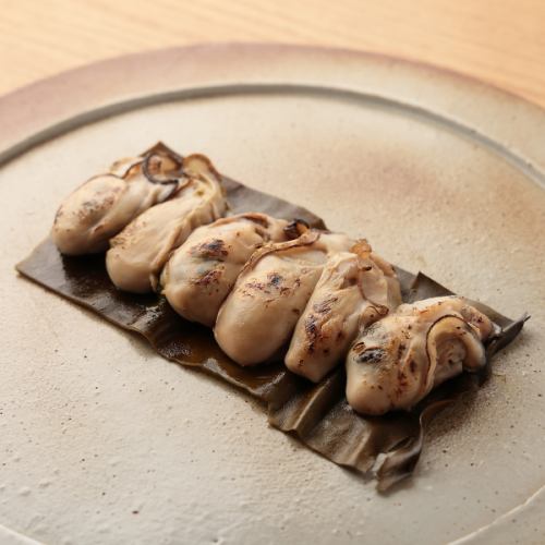 牡蠣昆布焼き