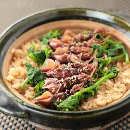 【季節の釜飯】菜の花ホタルイカ