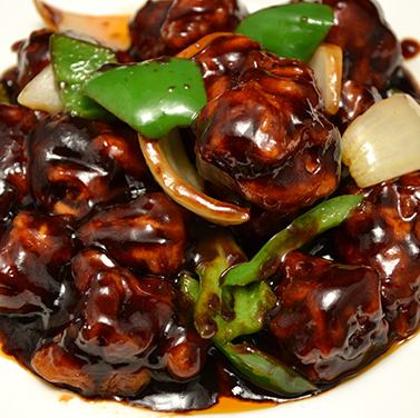 Black vinegar sweet and sour pork