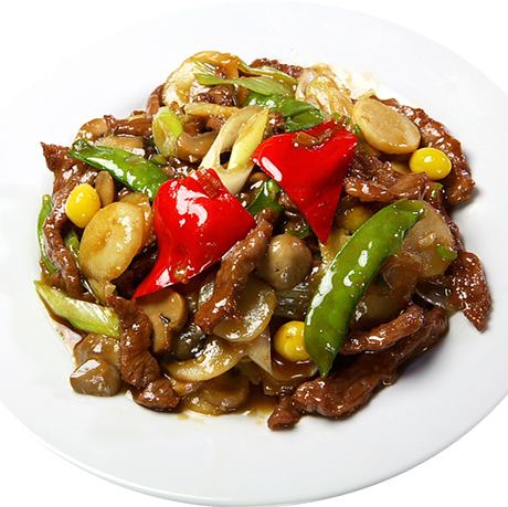 Stir fried beef with oyster sauce