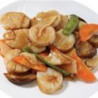 Stir-fried scallops with oyster sauce