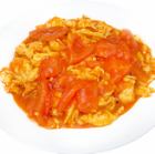 Fried tomato and egg