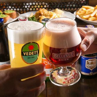 お料理とベルギービール◎