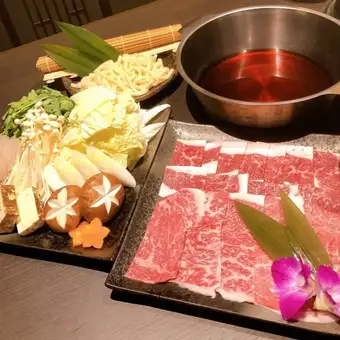 【僅限餐飲】本地產和牛壽喜燒火鍋套餐（共5道菜）－宴會及派對的理想之選
