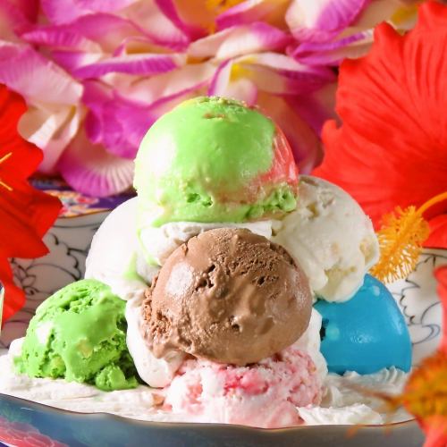 팬 다수의 오키나와 한정의 맛! 블루 씰 아이스크림