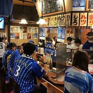 お1人様からでもお気軽にお立ち寄りください。試合後はます家で乾杯！