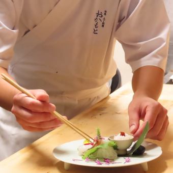 各種宴会に◎【旬魚の飲み放題付コース ￥10000円】その日の旬魚を堪能できるコース 全8品 