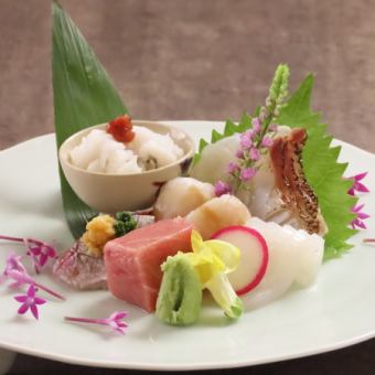 【旬魚のお手軽コース】その日仕入れた旬魚を手軽に味わうお任せプラン◆全8品　￥8,800円