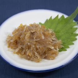 梅水晶/トマトスライス/おつまみネギトロ/豚しゃぶ香味ポンズ/　各