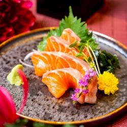 생 연어 / 물방울 각