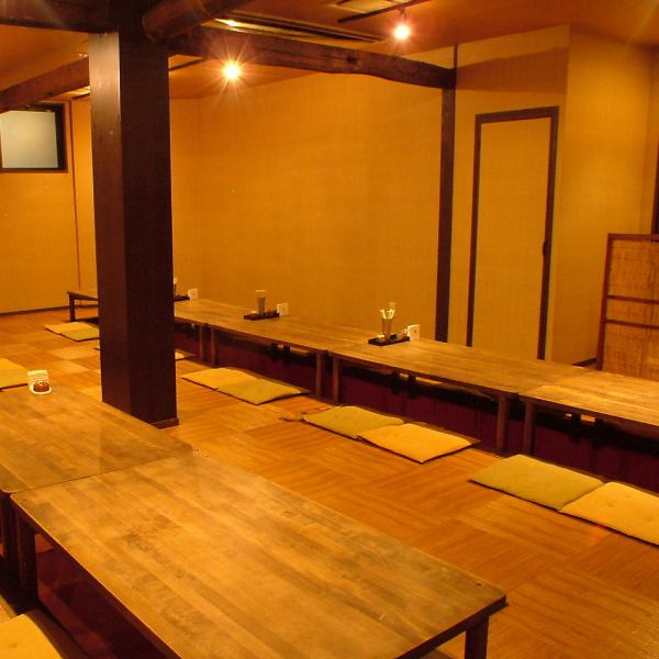 A private tatami room that can accommodate up to 40 people.Ideal for company banquets.