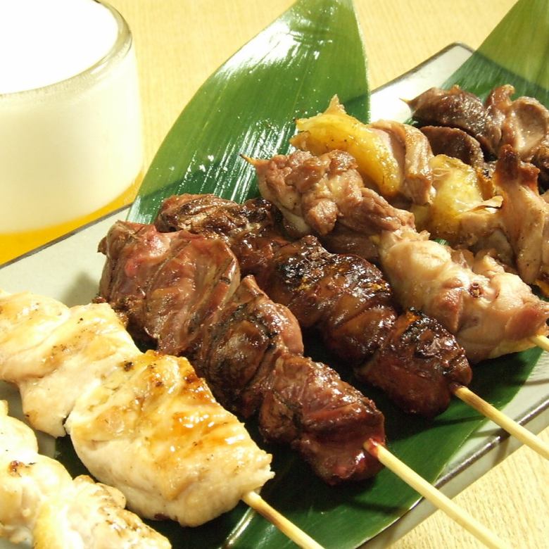 Negima雞/ Seseri /雞皮/ Tsukune /豬肚