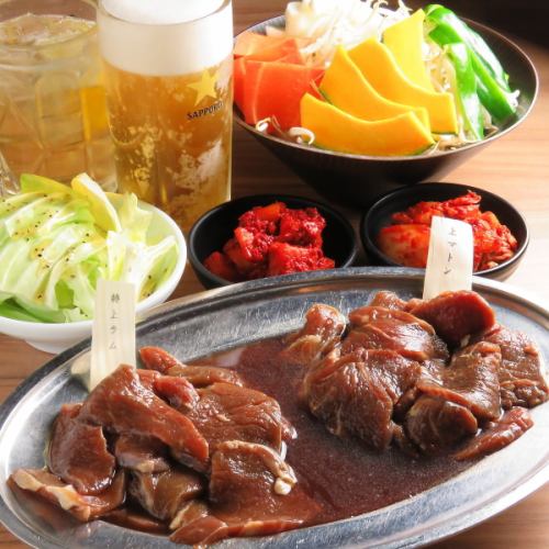 大人気！ジンギスカン食べ飲み放題コース