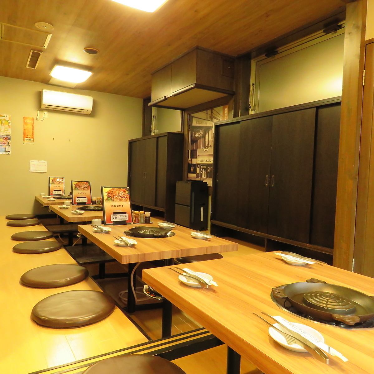 最大16名様までご利用いただける掘りごたつタイプの個室♪