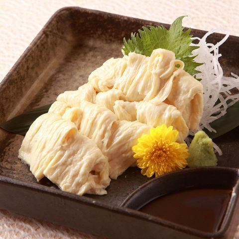 raw yuba sashimi