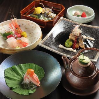 [~Casual Japanese Course~] Recommended course with 7 dishes <8,800 yen including tax> 3 hours seating