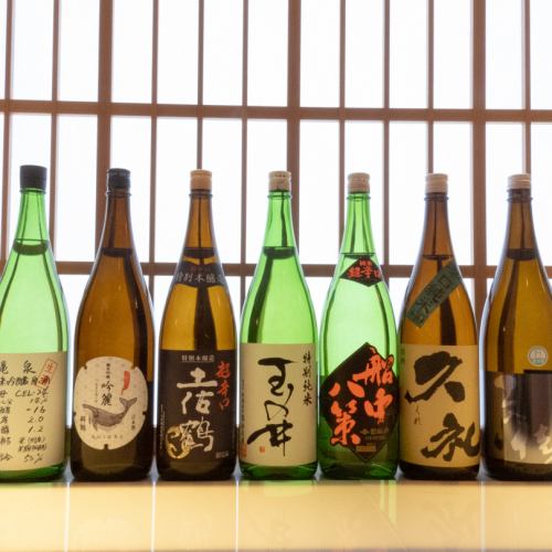 種類豊富な日本酒を堪能◎