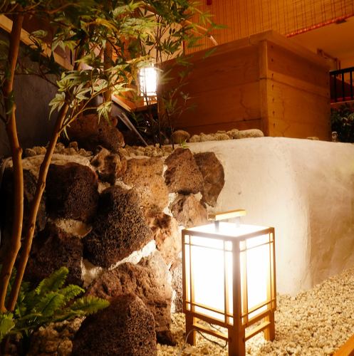 お洒落な店内で楽しむ。