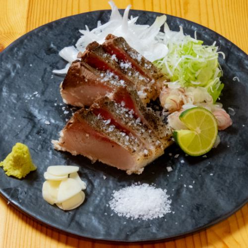 活〆ハマチ藁焼き塩タタキ 六切/活〆ハマチ藁焼きタタキ たれ 六切 各種