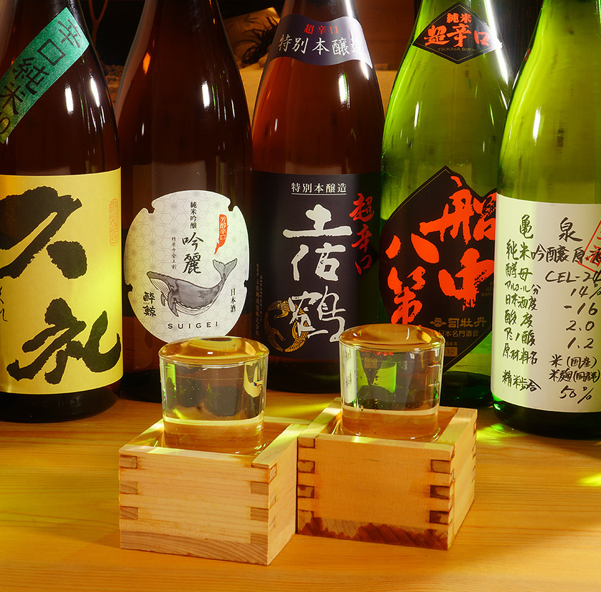 We offer a wide selection of alcoholic beverages to complement your meal.Please enjoy this blissful moment.