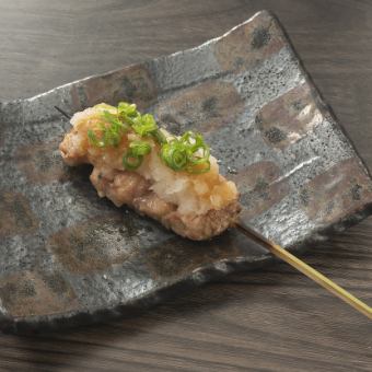 【国産鶏串焼き】せせりおろしポン酢