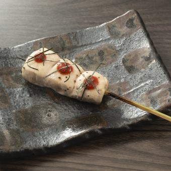 【国産鶏串焼き】ささみ(梅肉)　