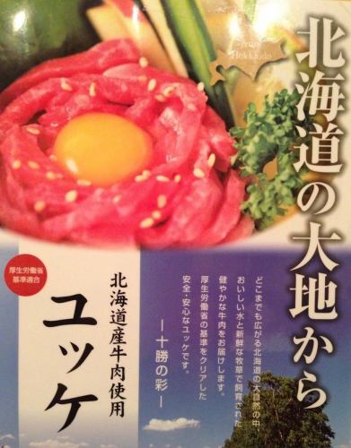 Hokkaido Yukke Sashimi -Colors of Tokachi-