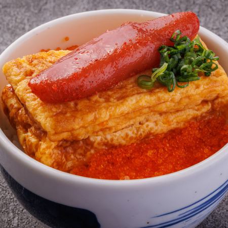 明太とびこ玉子焼き丼