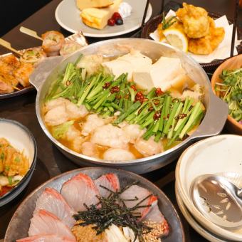 [2 hours all-you-can-drink] Course to enjoy the flavors of Kyushu, including sesame amberjack, motsunabe, chicken tempura, etc. 6,000 yen ⇒ 5,000 yen (tax included)