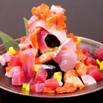 盛り合わせ!!海鮮こぼれ寿司!!