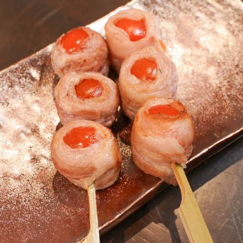 トマト豚巻き串