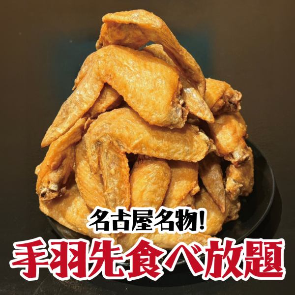 名古屋名物の旨さが勢ぞろい！手羽先6種を食べ比べ放題！